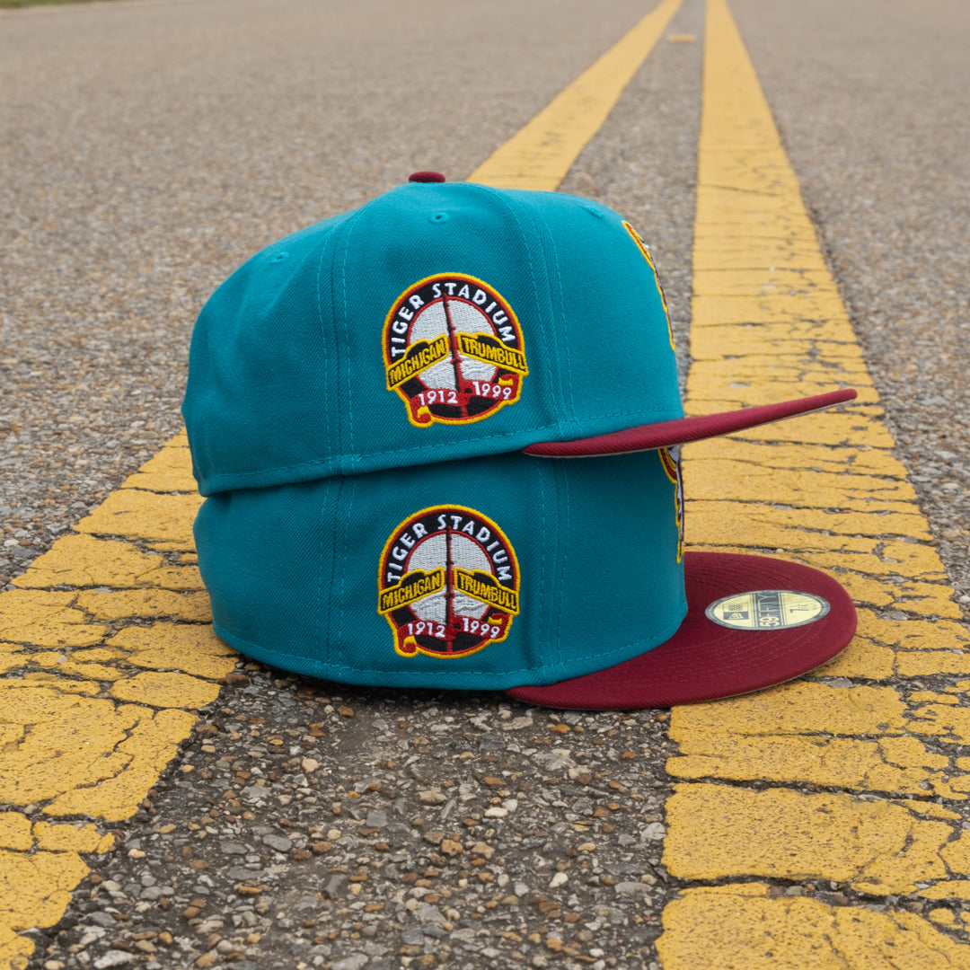 Custom New Era 59Fifty Detroit Tigers Stadium Side Patch Fitted Hat