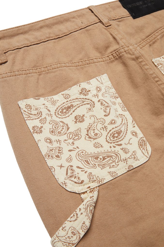Homme Femme Paisley Work Pants