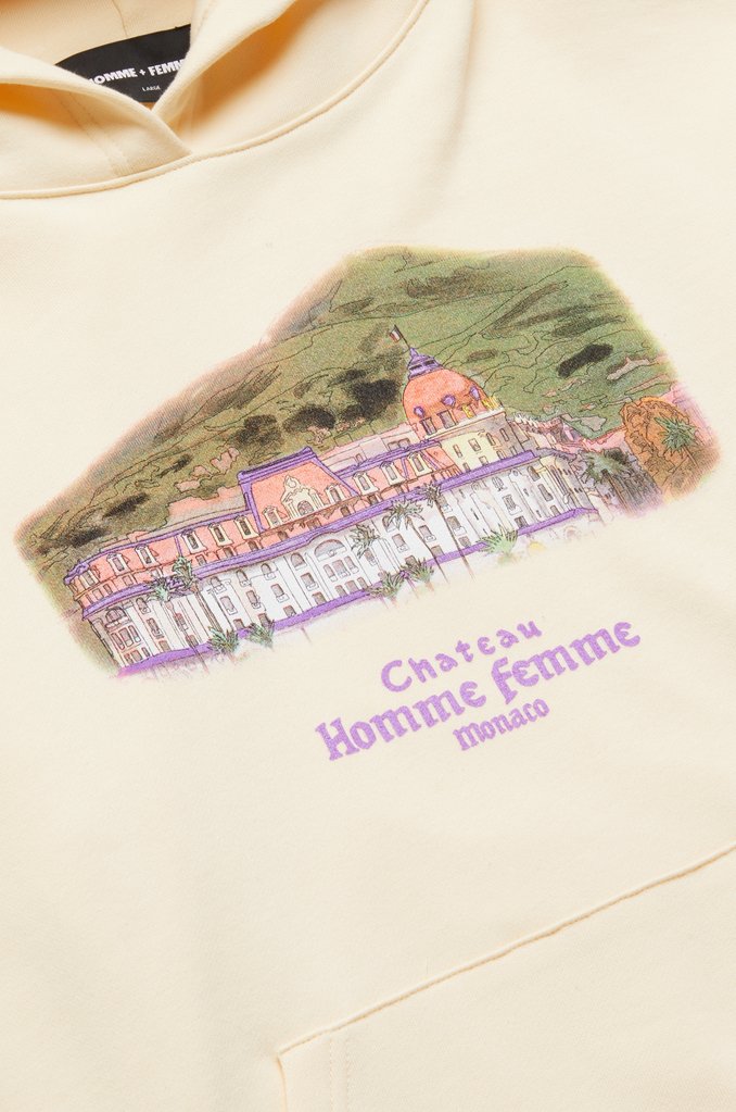 Homme Femme Chateau Painting Hoodie