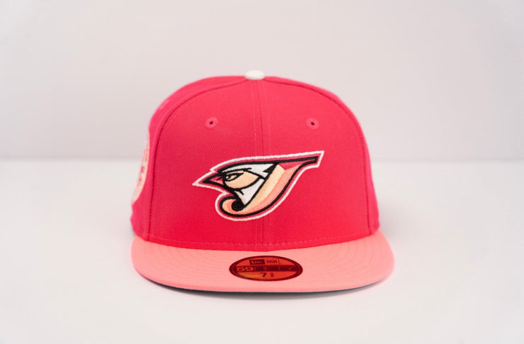 New Era 59Ffity Toronto Blue Jays 30th Season 'Space Pack' Fitted Hat 7 1/2 / Bright Rose/Pink Glow