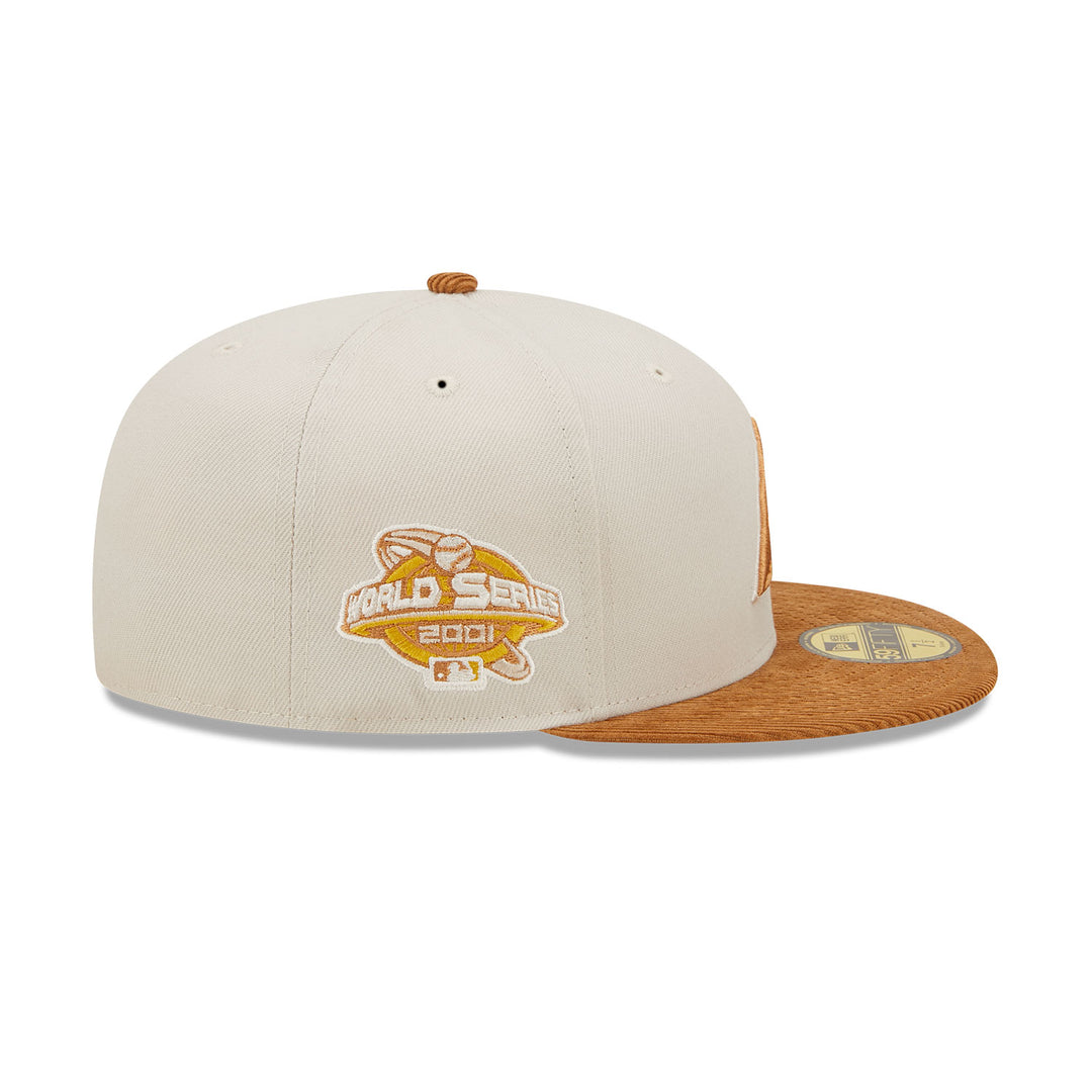 New Era 59Fifty Arizona Diamondbacks Stone Corduroy Visor Fitted Hat