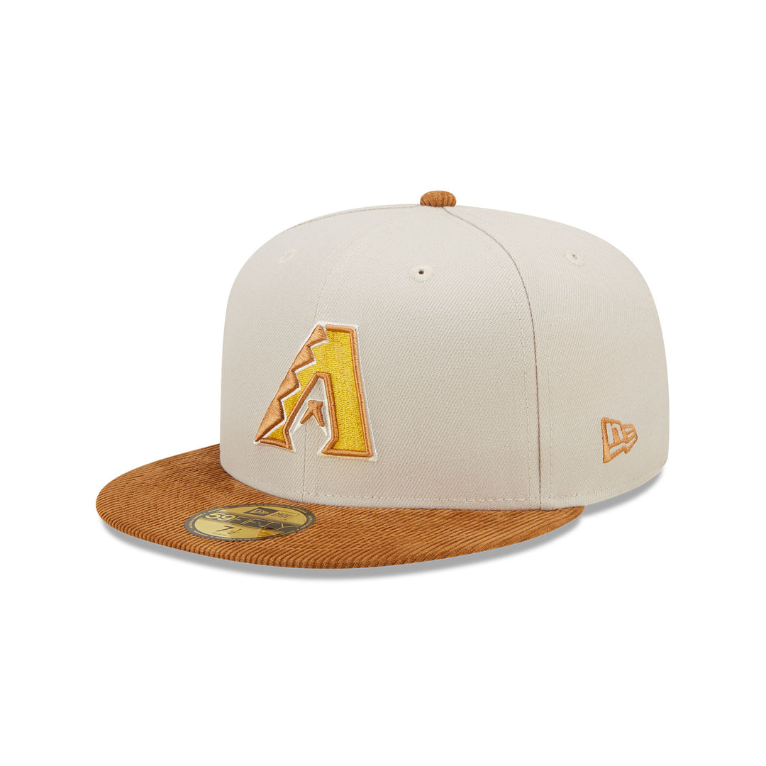 New Era 59Fifty Arizona Diamondbacks Stone Corduroy Visor Fitted Hat