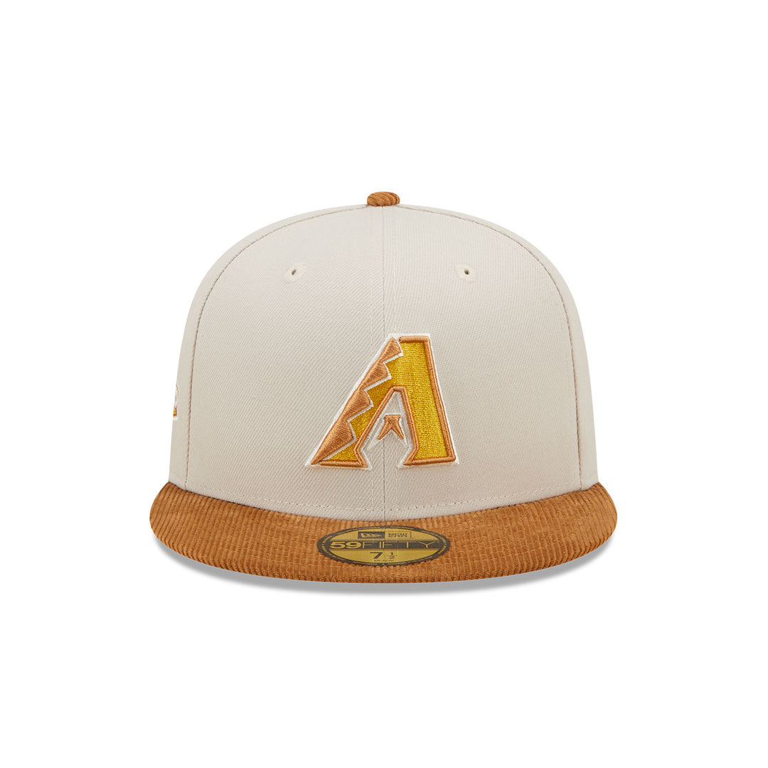 New Era 59Fifty Arizona Diamondbacks Stone Corduroy Visor Fitted Hat