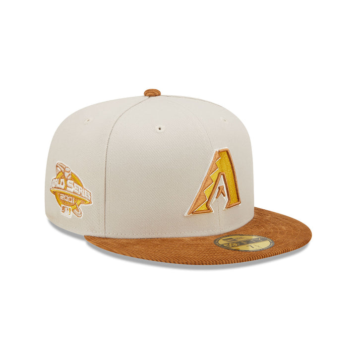 New Era 59Fifty Arizona Diamondbacks Stone Corduroy Visor Fitted Hat