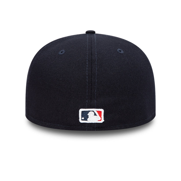 Atlanta Braves New Era All Navy Blue/Gray Bottom With The ATL Patch 59FIFTY  Fitted Hat