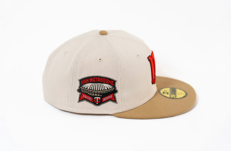 Custom New Era 59Ffity Minnesota Twins HHH Metrodome Fitted Hat