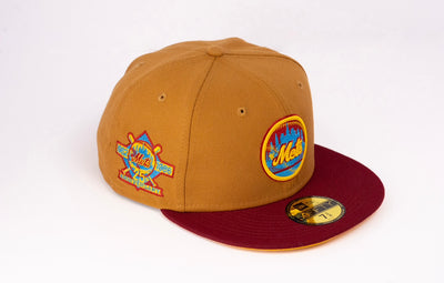 New Era 59Fifty New York Mets 25th Anniversary 'Game Show Pack' Fitted Hat Light Bronze/Gold/Blue