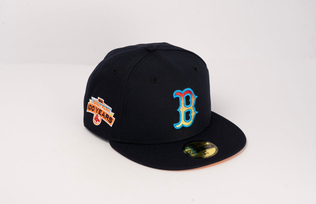 Boston Red Sox New Era Black MP6 Custom Side Patch 59FIFTY Fitted Hat, 7 / Black