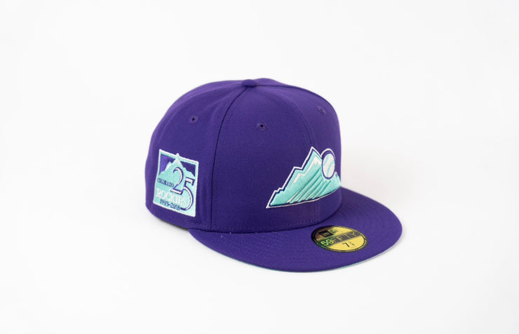 Colorado Rockies Fitted New Era 59Fifty 25th Aniversary Patch Teal
