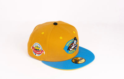 New Era 59Fifty Cincinnati Reds 1988 All Star Game 'Wrestling Pack' Fitted Hat Panama Tan/Blue Reef/Cyber Yellow/Red