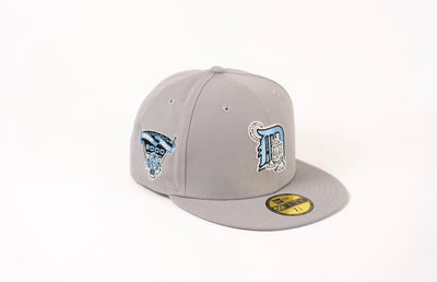 Detroit Tigers New Era Custom Gray Movie Pack Side Patch 59FIFTY Fitte