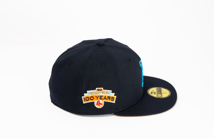 Black Boston Red Sox Camel Bottom Fenway Park 90th Anniversary Side Patch New Era 59FIFTY Fitted 7 1/8